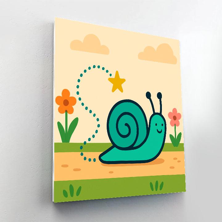 Starglow Snail Trail Painting by numbers kit