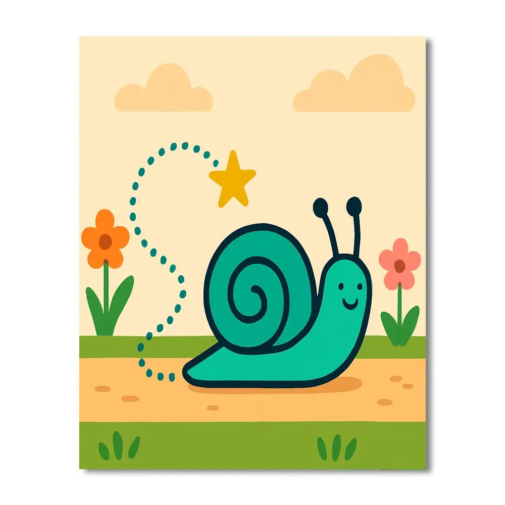 Starglow Snail Trail Painting by numbers kit