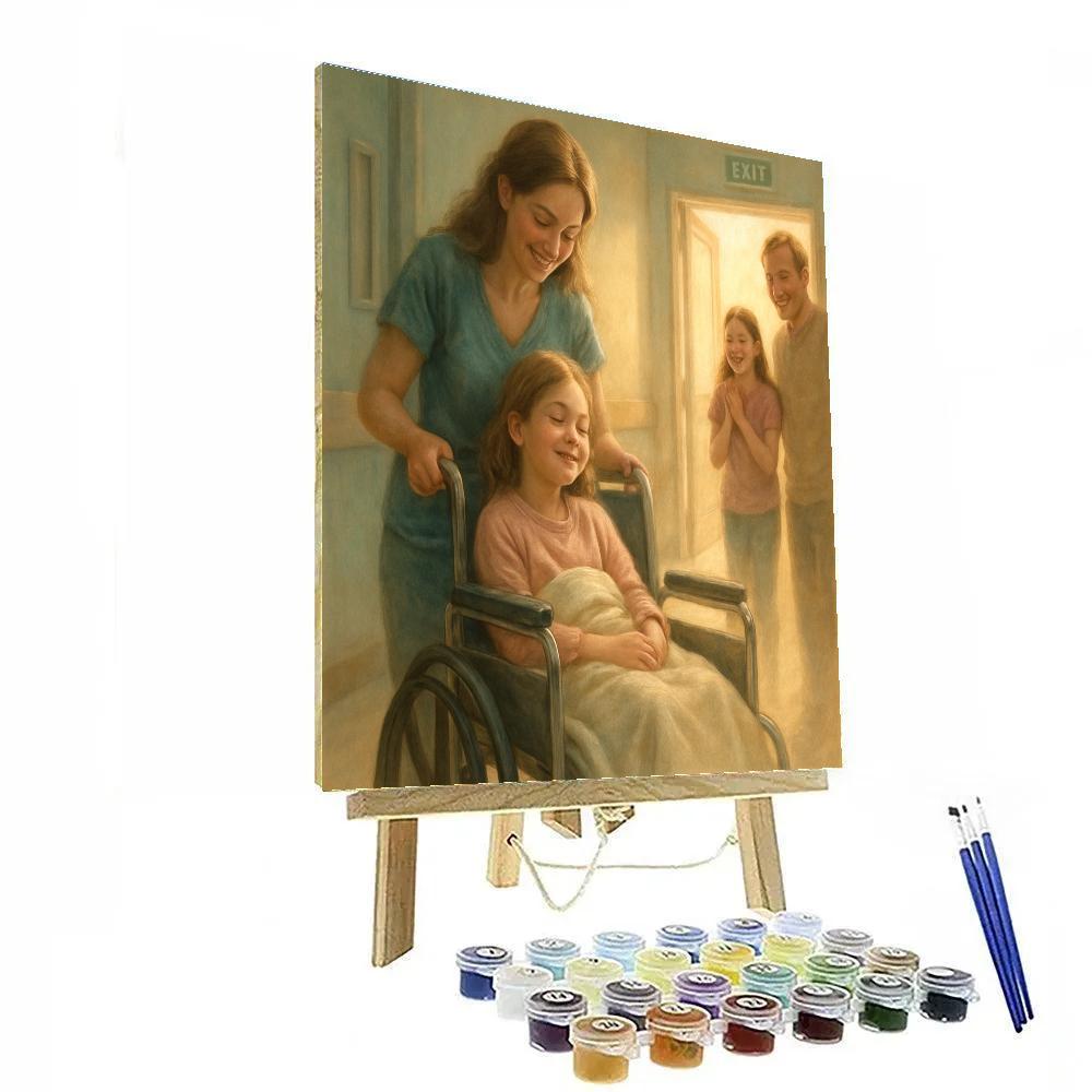 Quiet Hospital Discharge Celebration Numbered painting kits