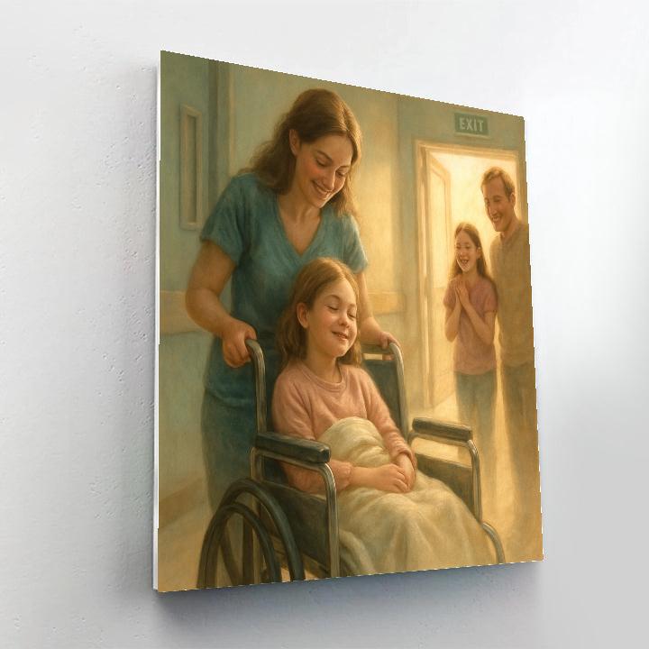 Quiet Hospital Discharge Celebration Numbered painting kits
