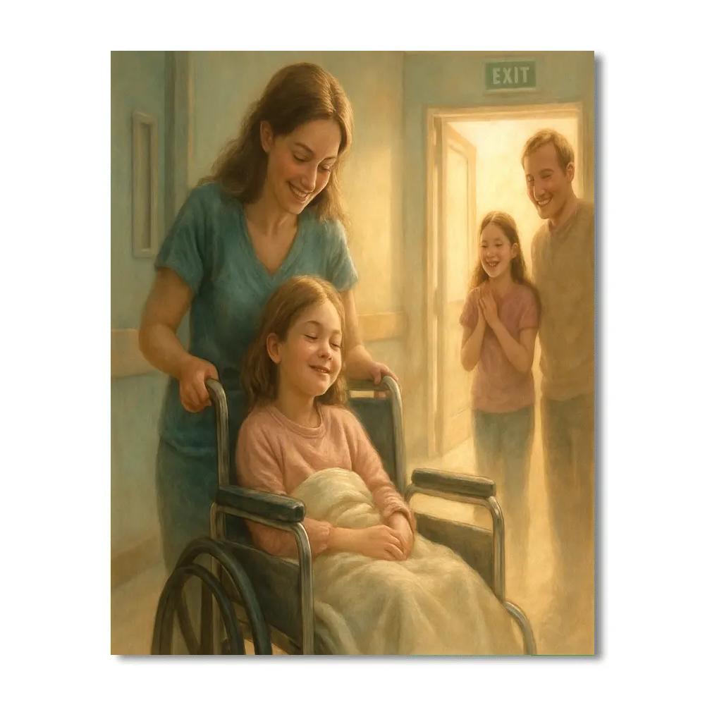 Quiet Hospital Discharge Celebration Numbered painting kits