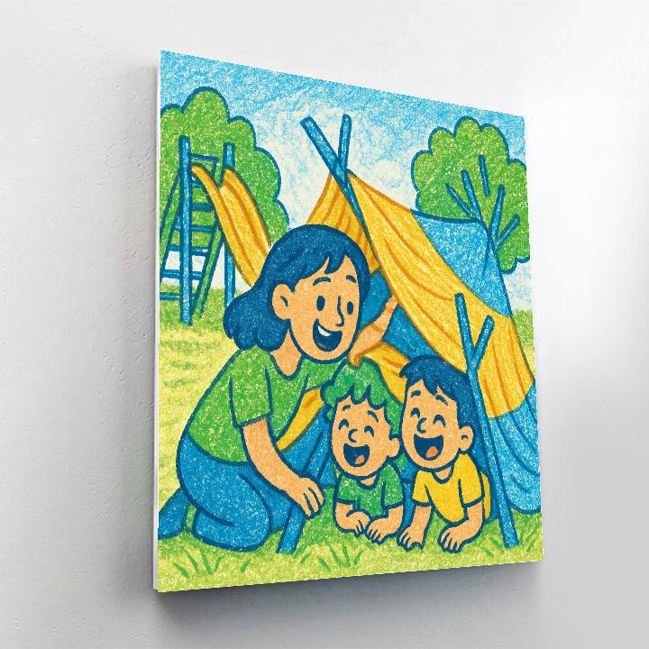 Playground Fort Builders painting number kit