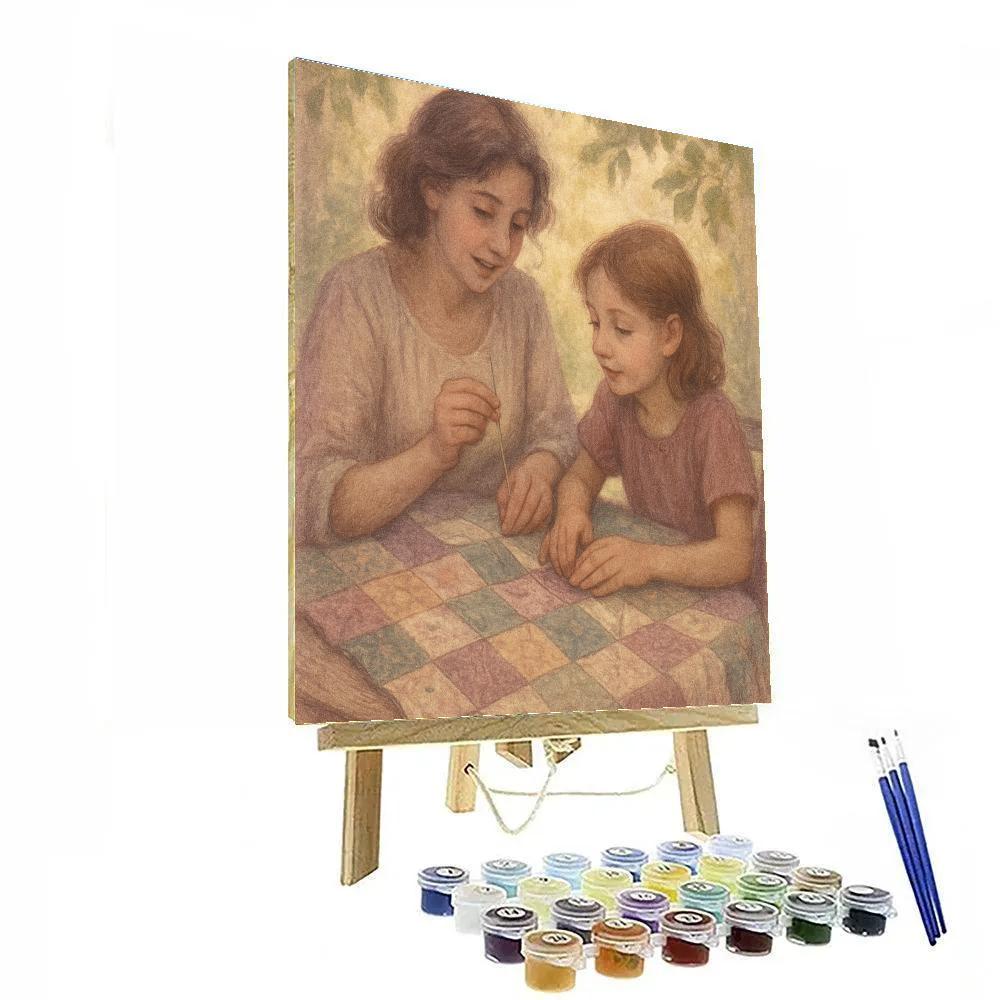 Quiet Garden Quilt Stitching Paint by numbers kits