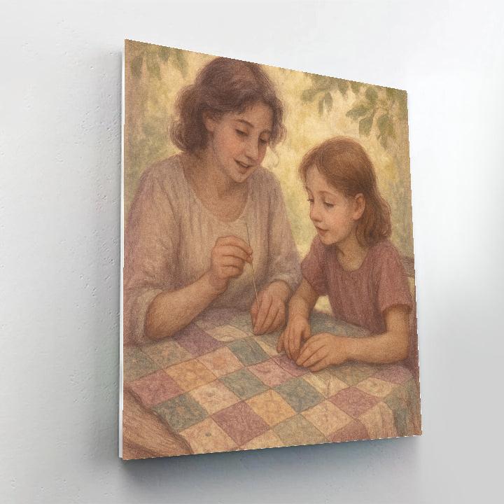 Quiet Garden Quilt Stitching Paint by numbers kits