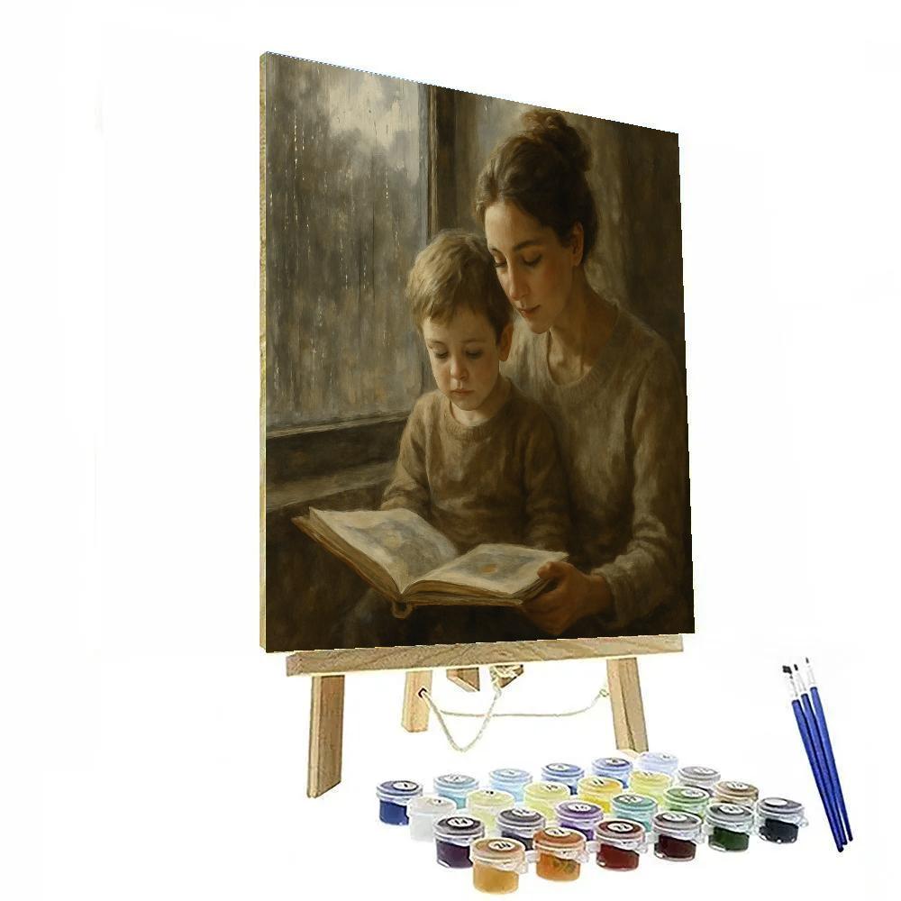 Rainy Window Story Sharing Painting by numbers kit