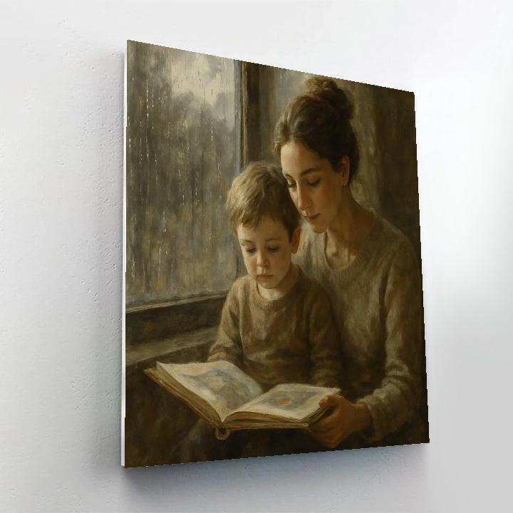 Rainy Window Story Sharing Painting by numbers kit