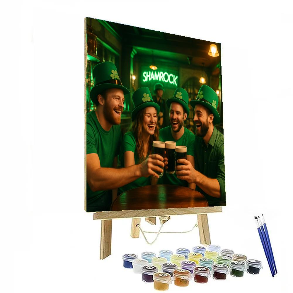 St Patricks Day Pub Crawl painting number kit