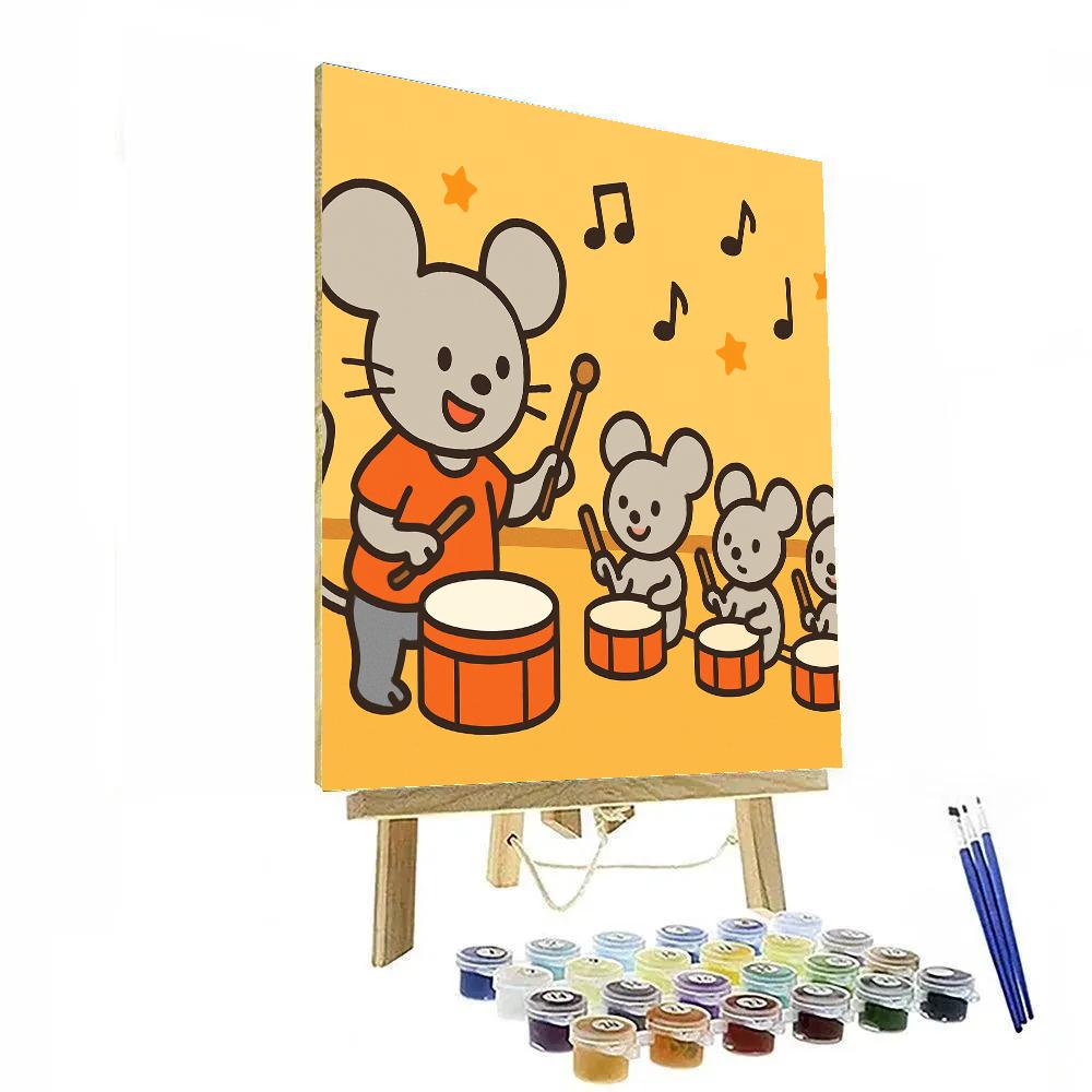 Meteor Mouse Music Class paint by number