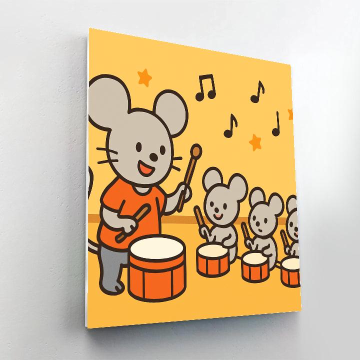 Meteor Mouse Music Class paint by number