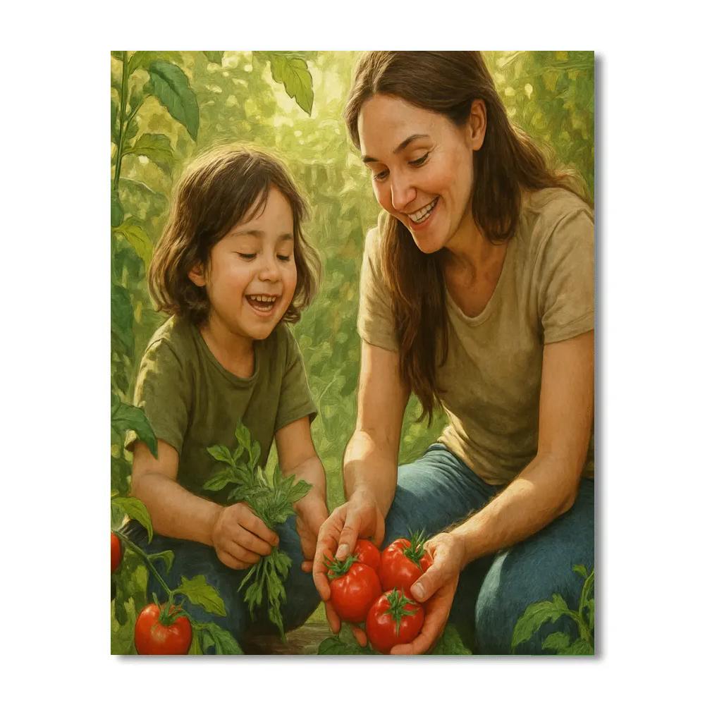 Morning Garden Harvest Paint by numbers kits