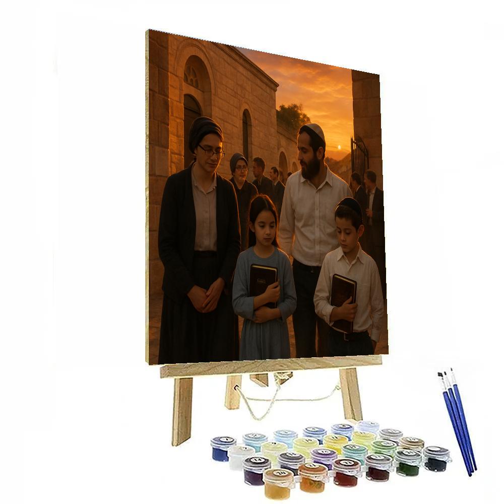 Yom Kippur Family Return paint by numbers