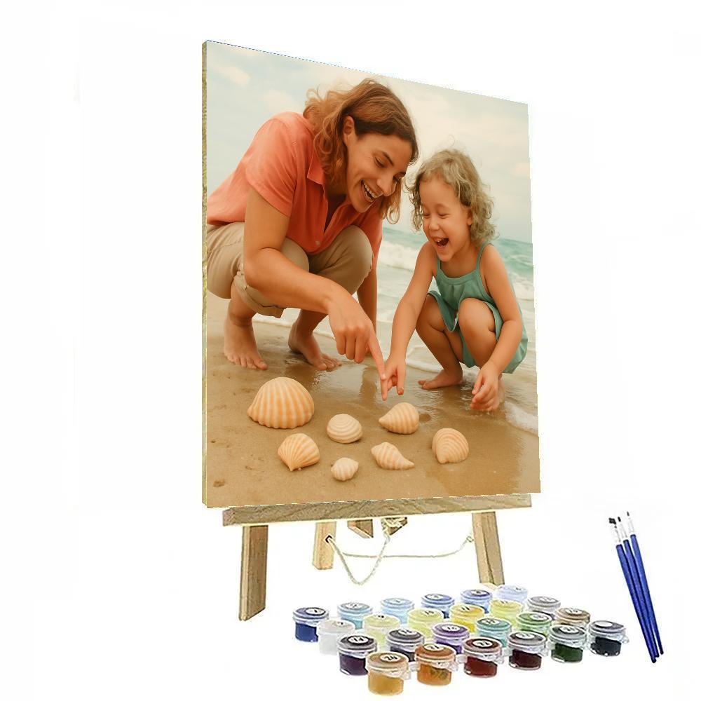 Seaside Shell Hunt Painting by numbers kit