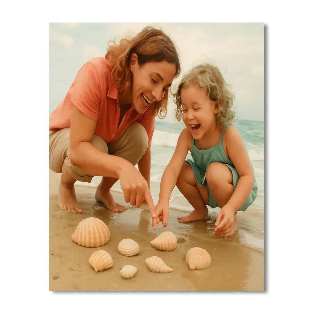 Seaside Shell Hunt Painting by numbers kit