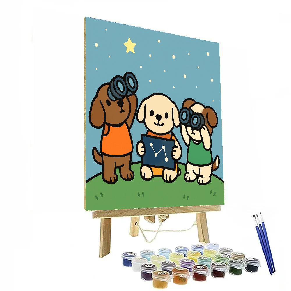 Planet Patrol Puppies paint by color