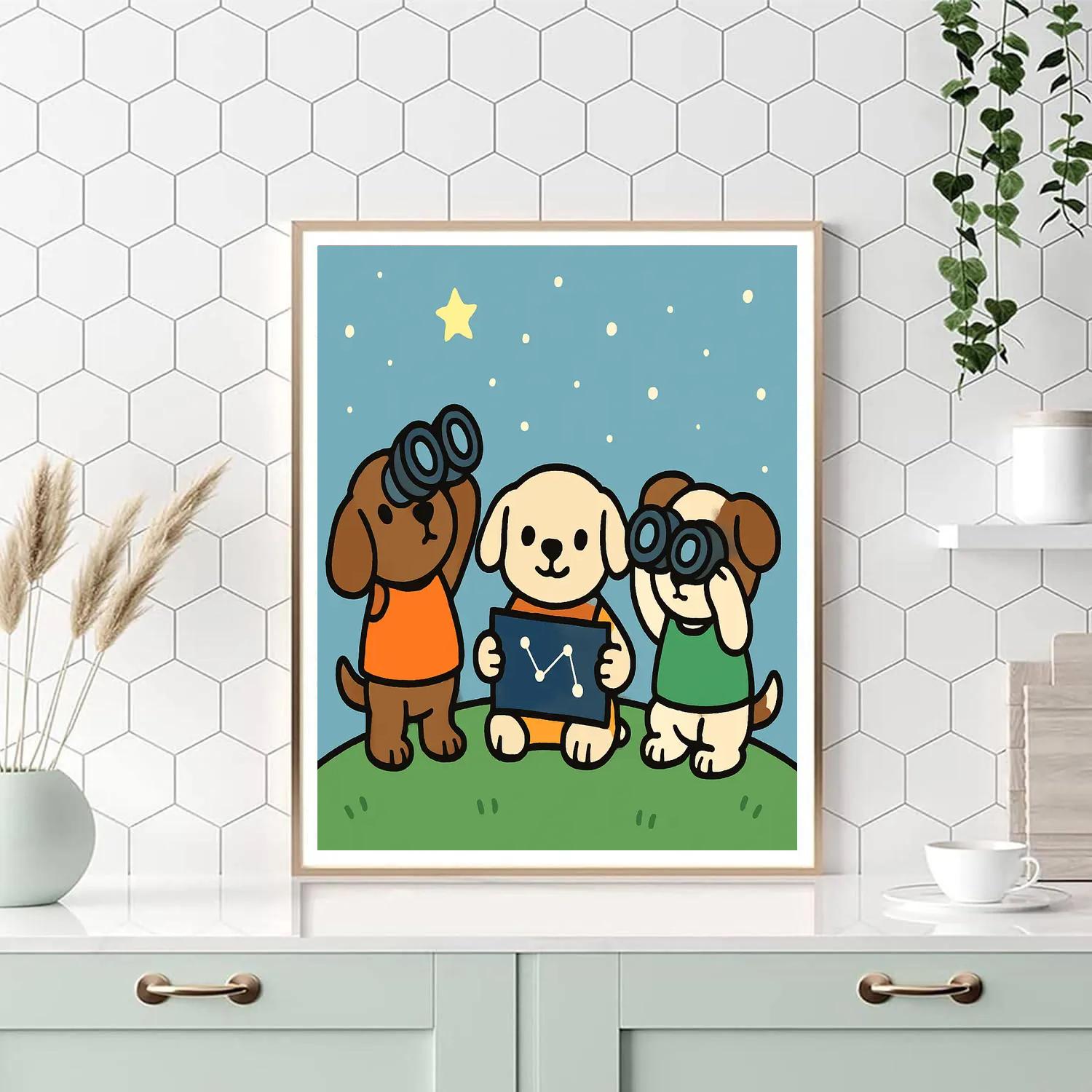 Planet Patrol Puppies paint by color