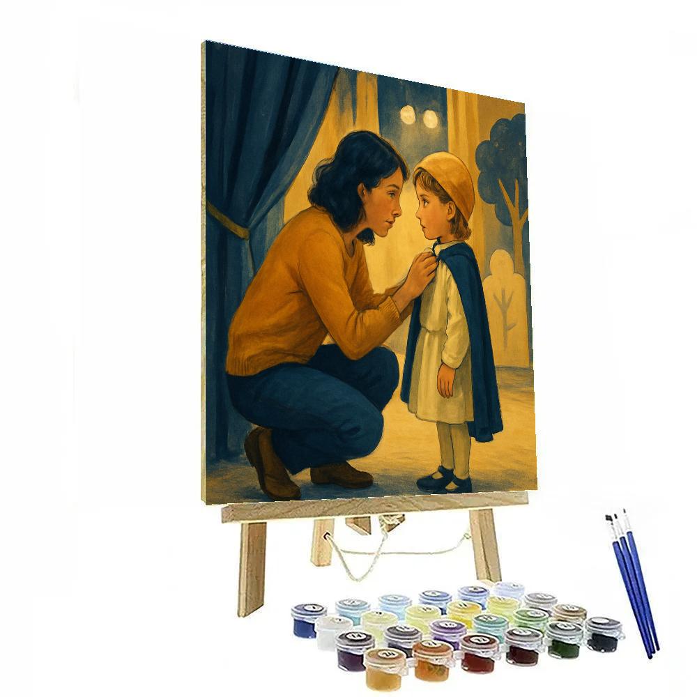 School Play Backstage Support Painting by numbers kit