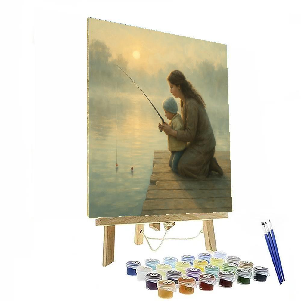 Sunrise Fishing Pier Bond paint by numbers