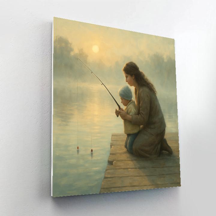 Sunrise Fishing Pier Bond paint by numbers