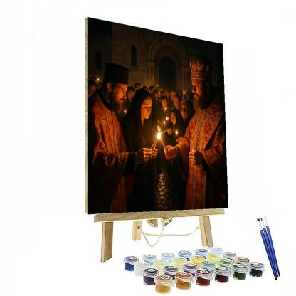 Orthodox Easter Flame paint by color