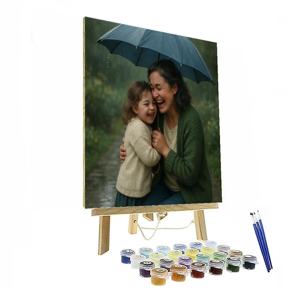 Backyard Rain Shelter Hug paint by numbers