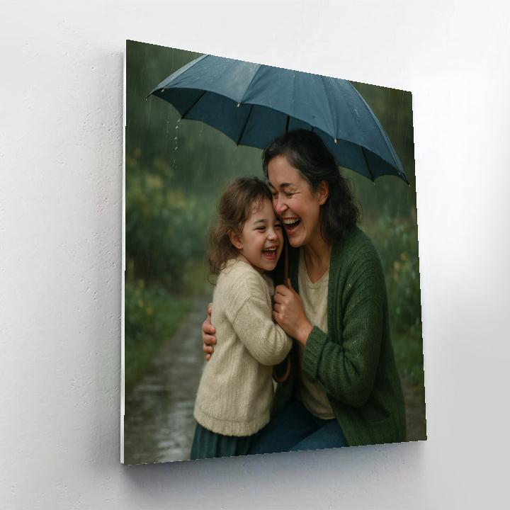 Backyard Rain Shelter Hug paint by numbers