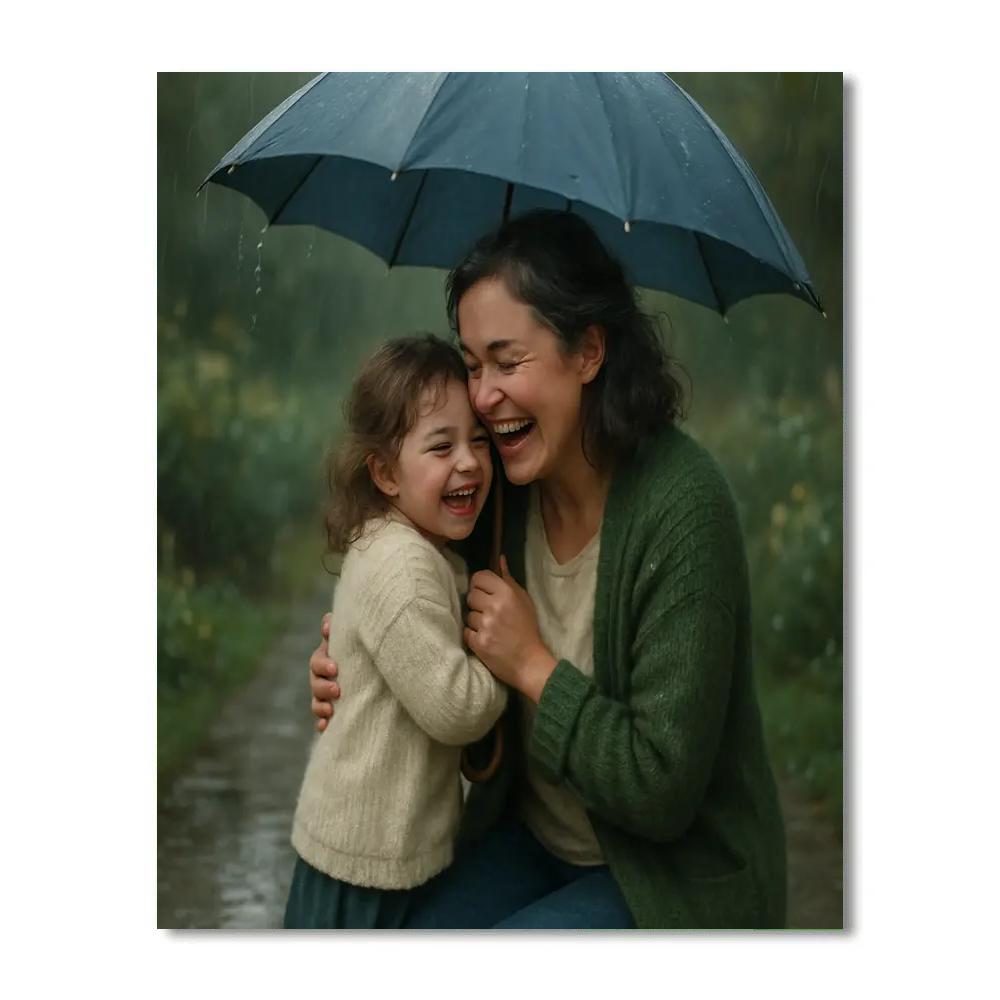 Backyard Rain Shelter Hug paint by numbers