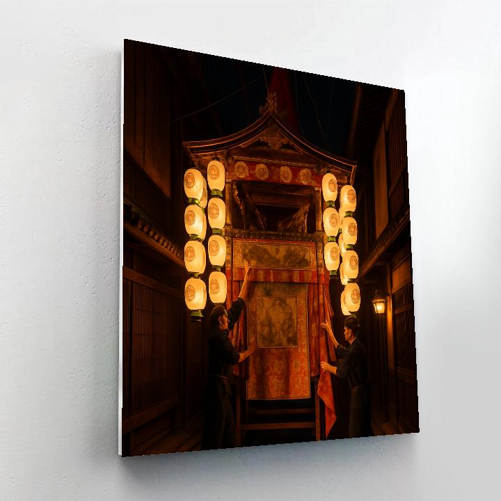 Gion Matsuri Night Float paint by color