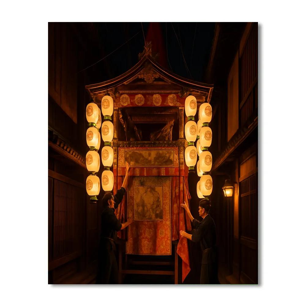 Gion Matsuri Night Float paint by color