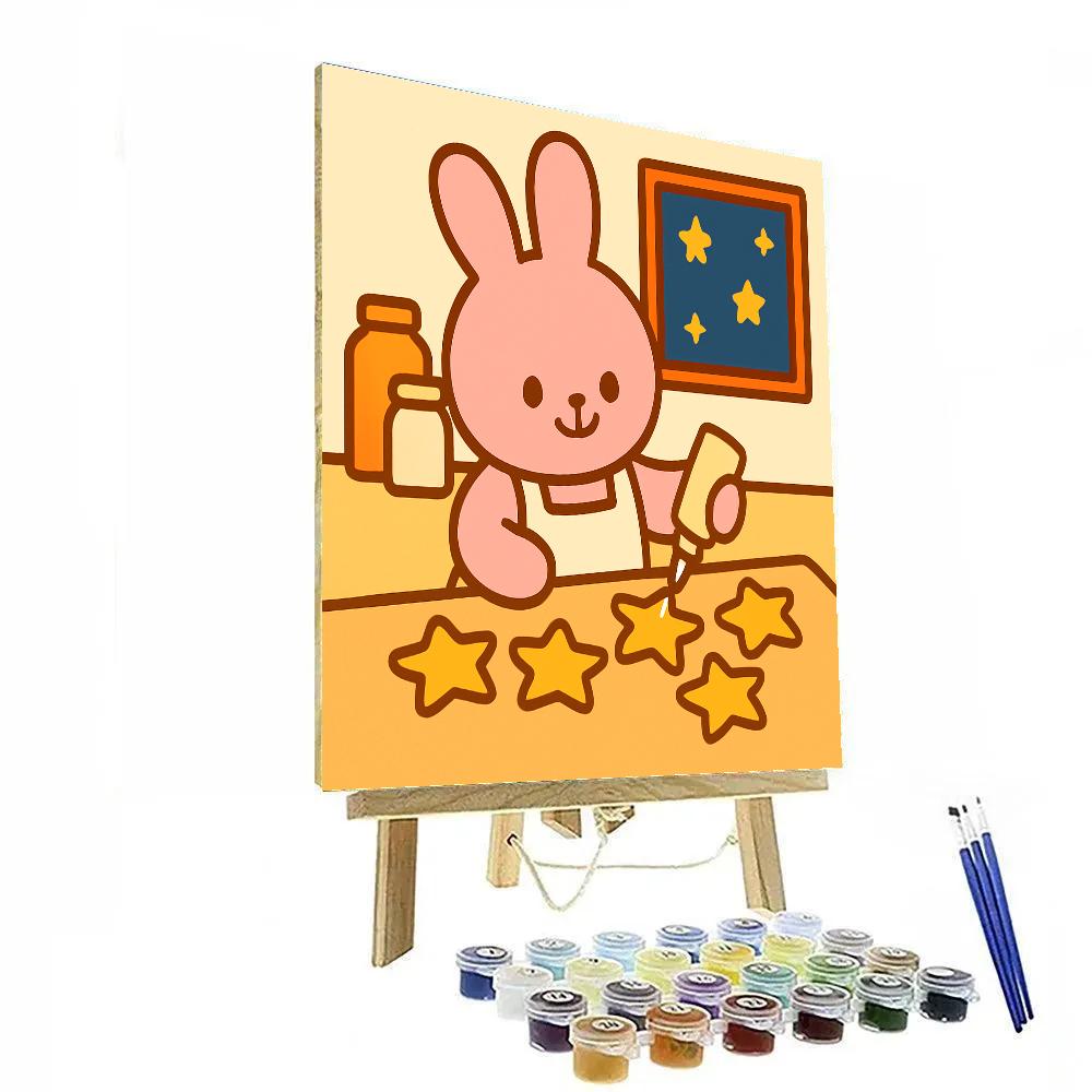Comet Bunny Baker paint by numbers