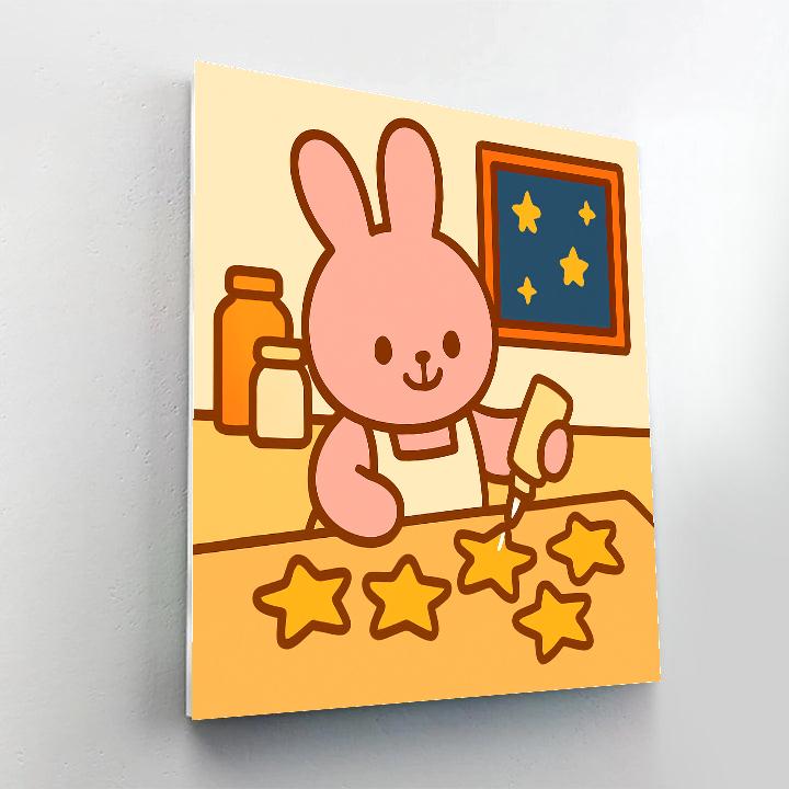 Comet Bunny Baker paint by numbers