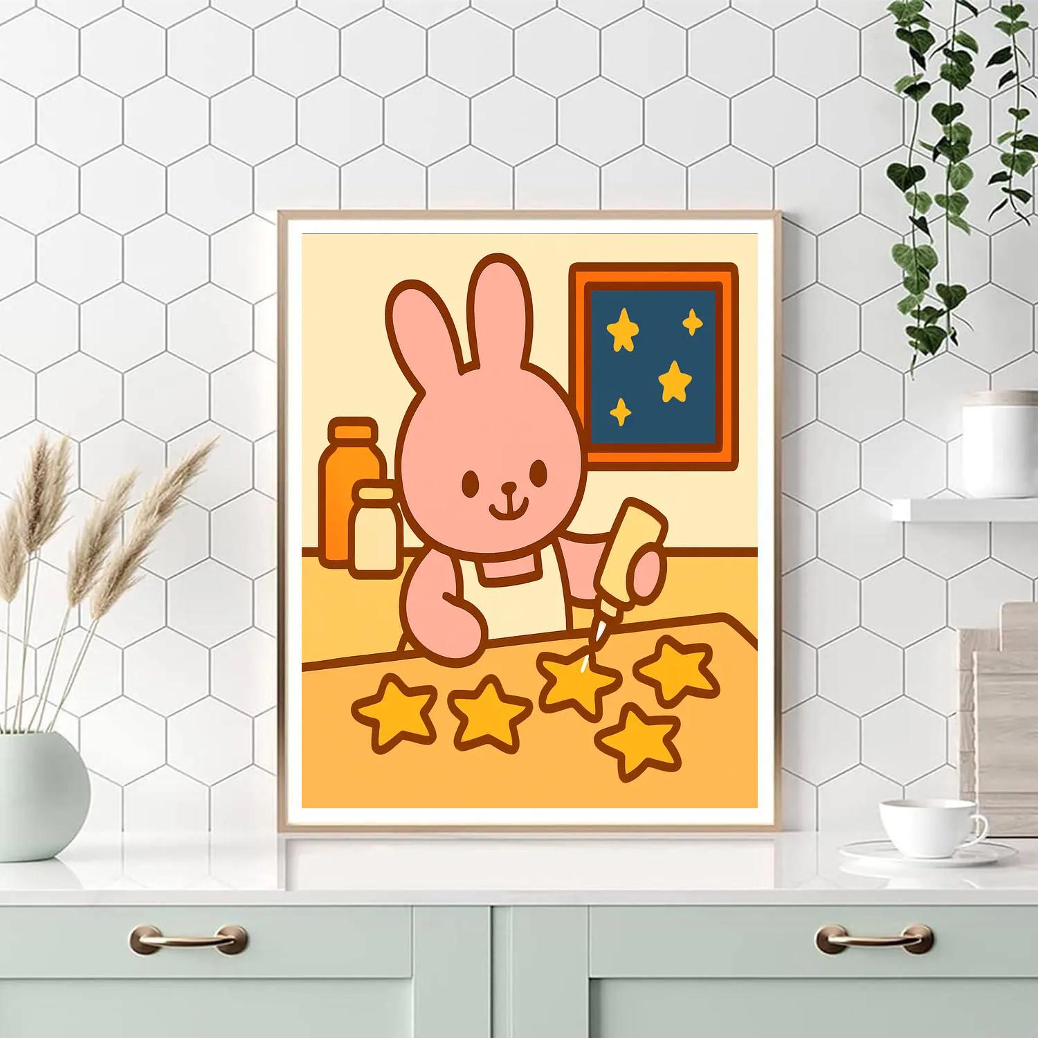 Comet Bunny Baker paint by numbers