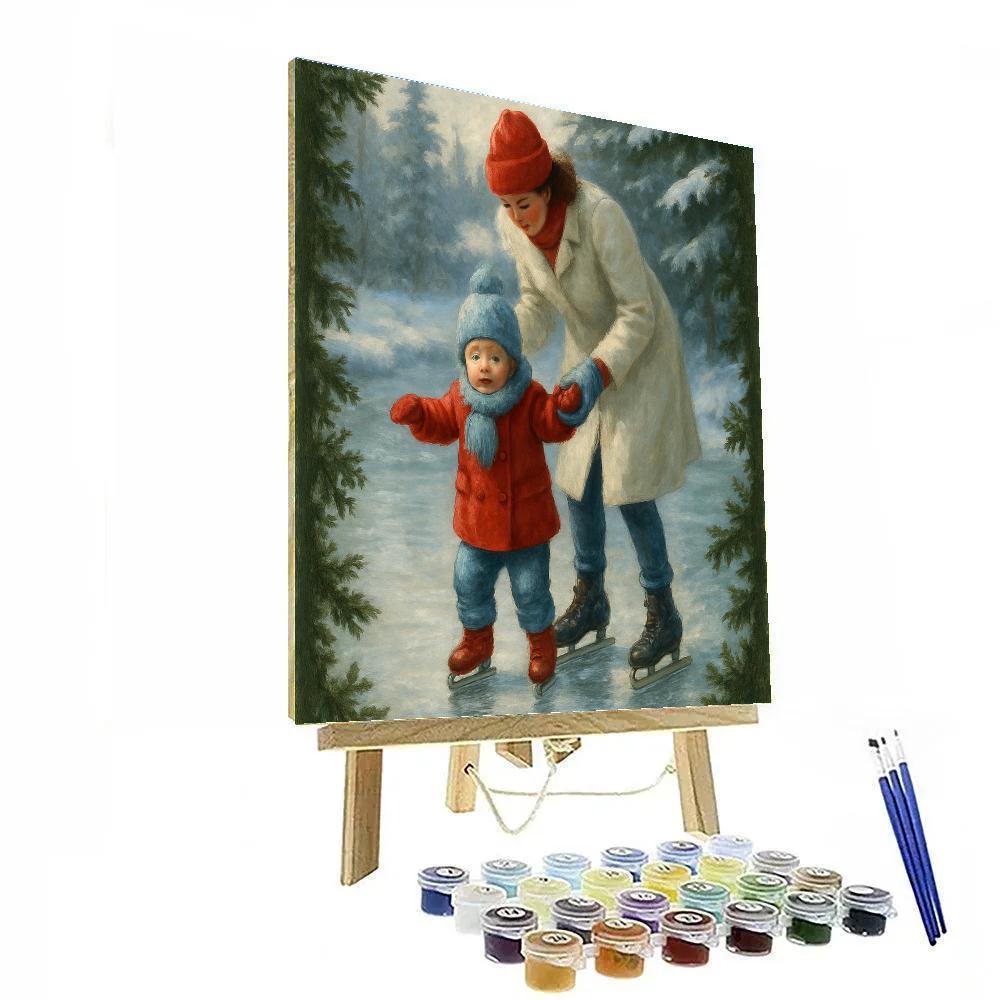 Park Ice Skate Hold paint by color