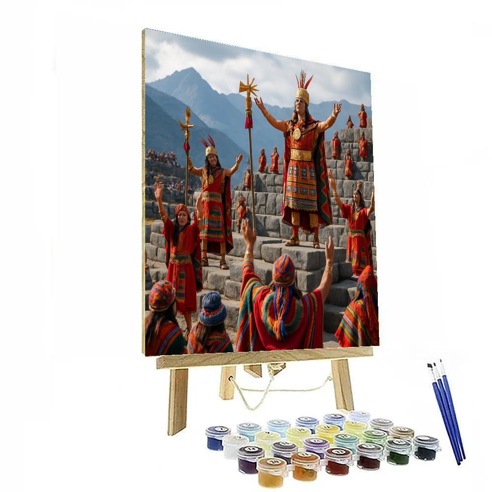 Inti Raymi Sacred Plaza paint by number