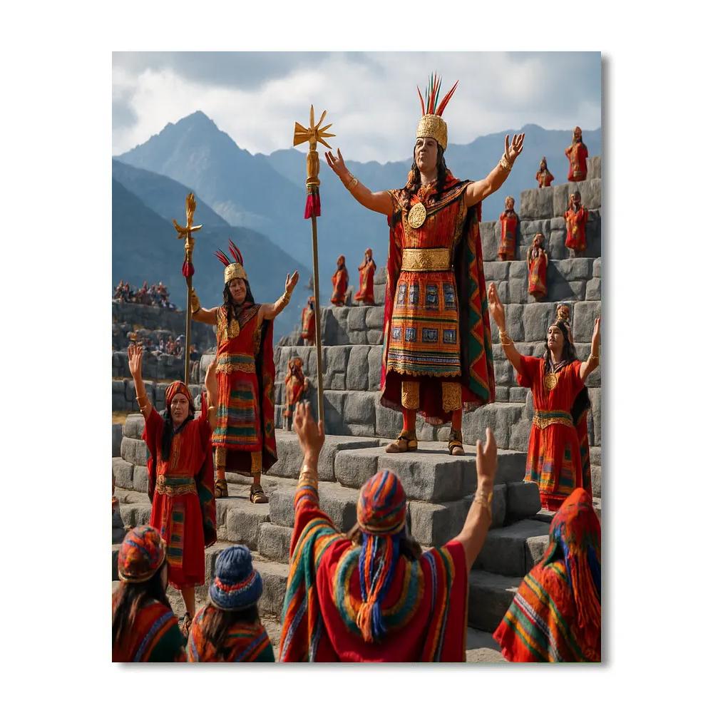Inti Raymi Sacred Plaza paint by number