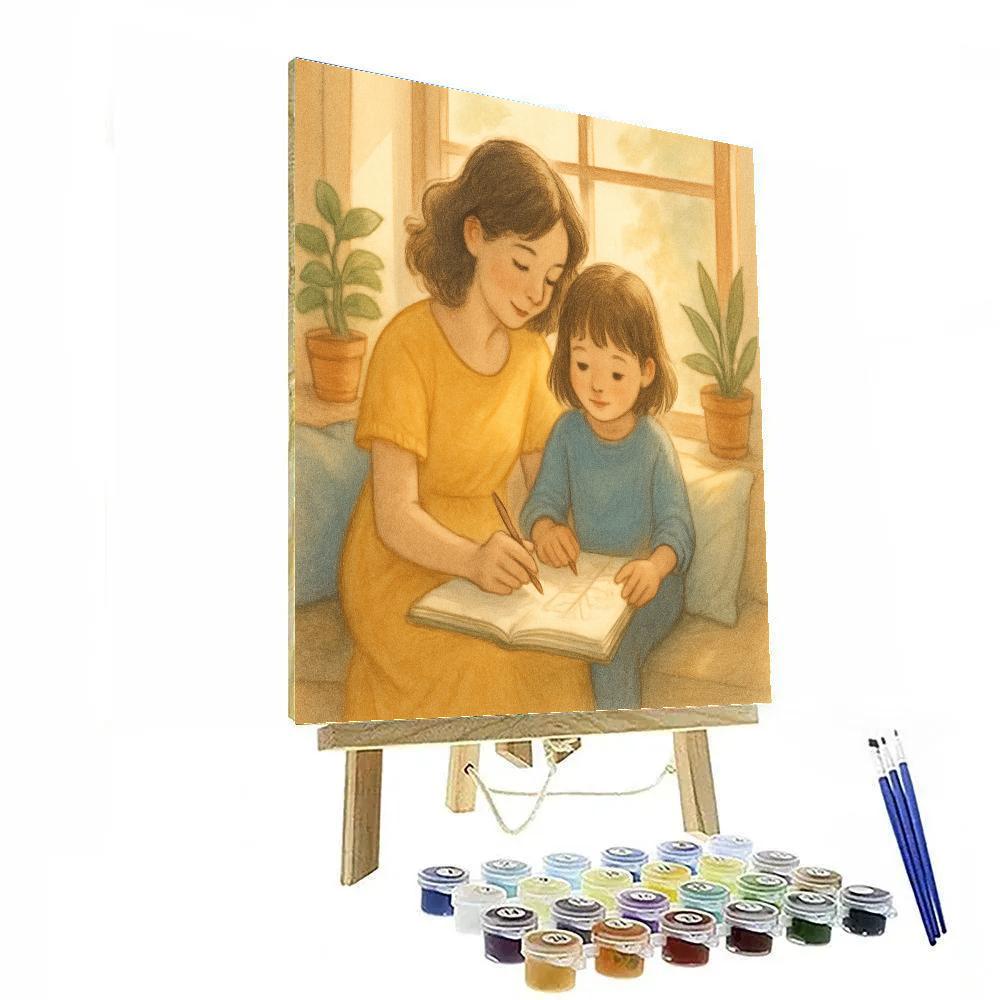 Window Seat Drawing Hour Painting by numbers kit