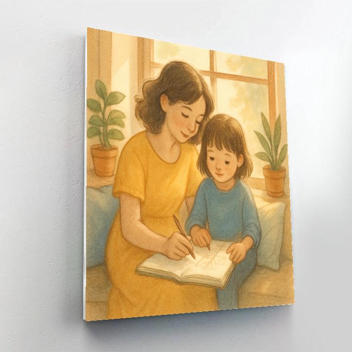 Window Seat Drawing Hour Painting by numbers kit