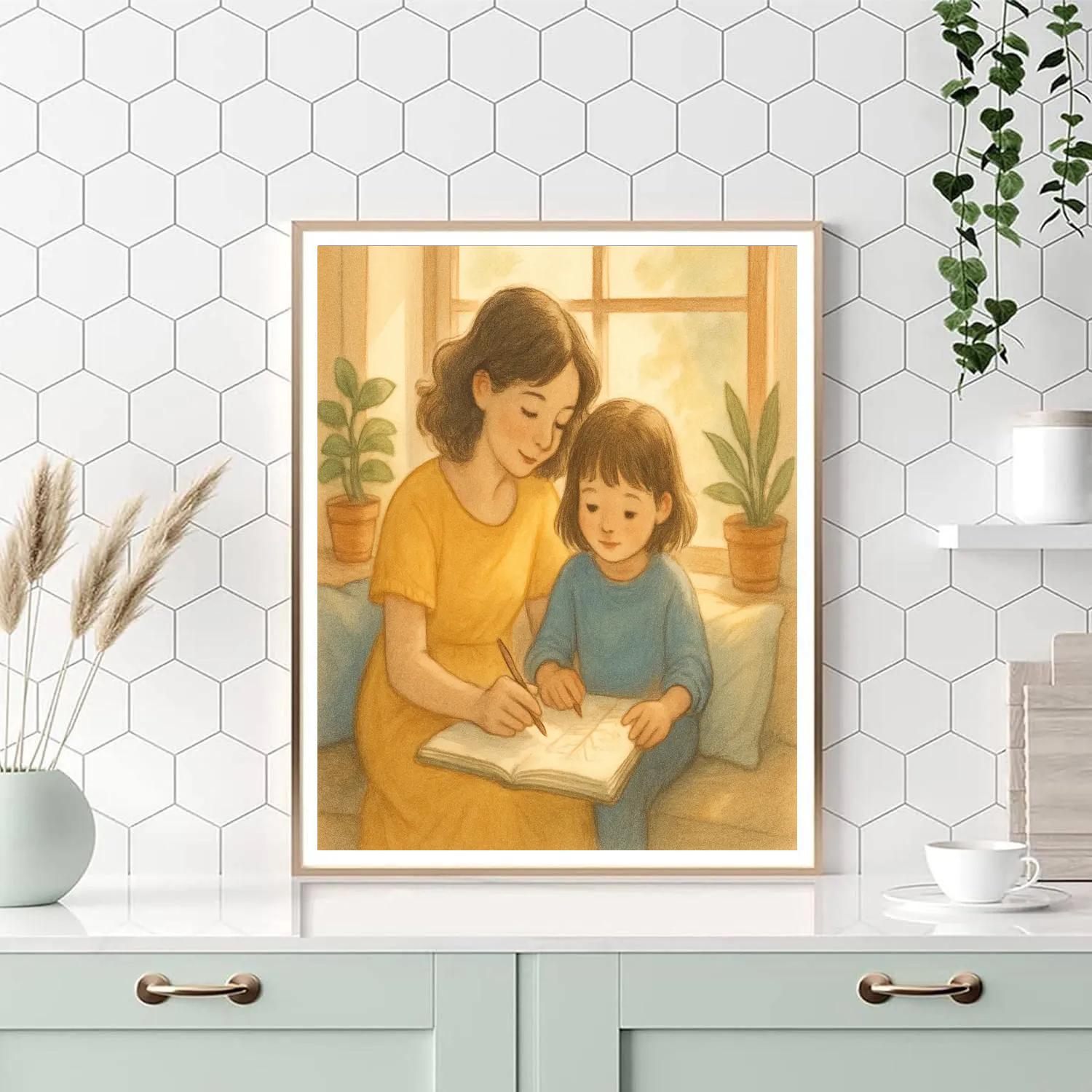 Window Seat Drawing Hour Painting by numbers kit