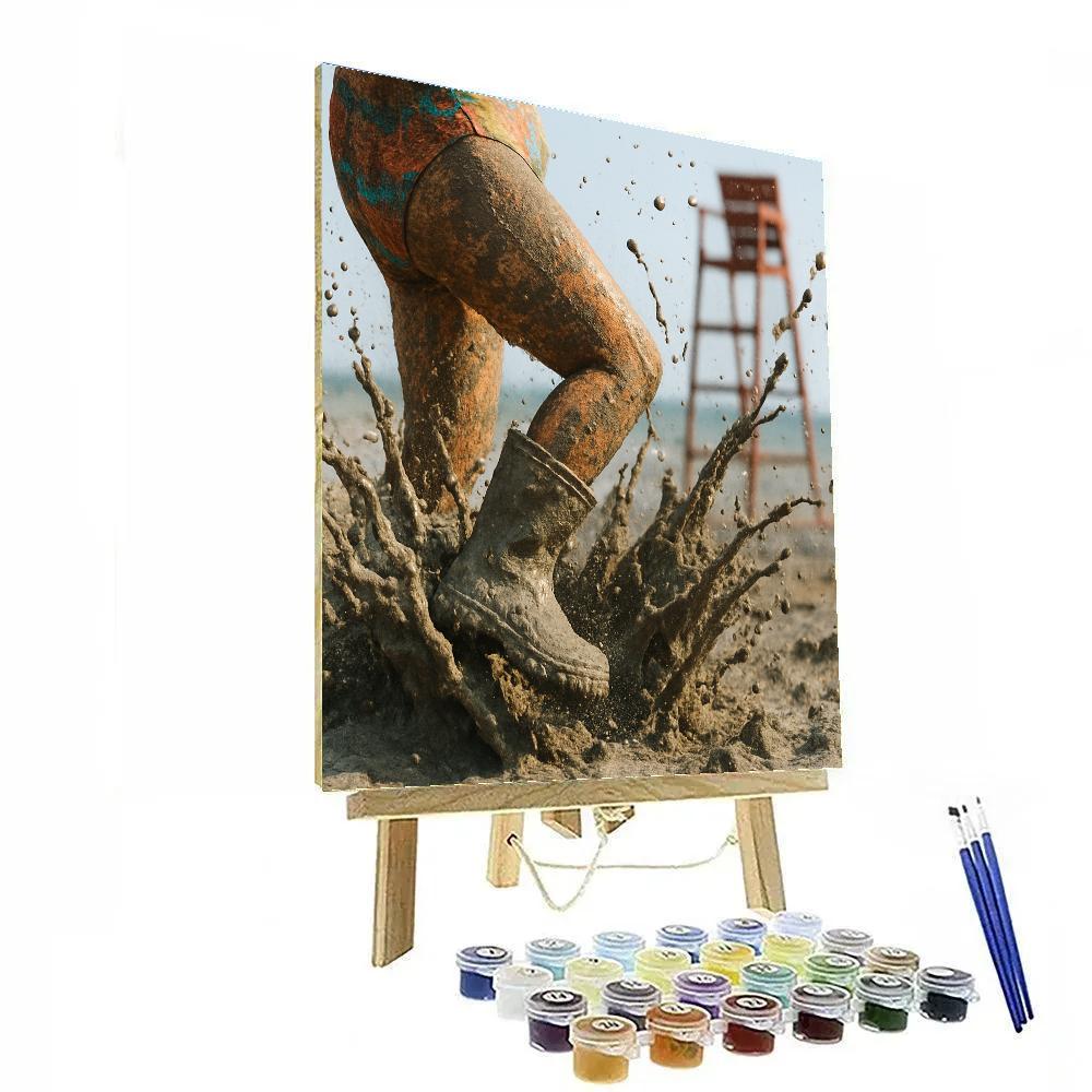 Boryeong Mud Splash Close-Up Numbered painting kits
