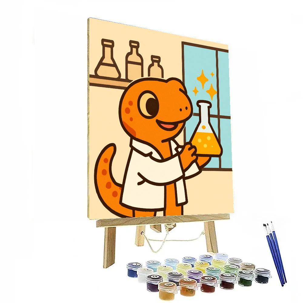 Nebula Newt Scientist Paint by numbers kits