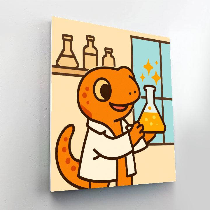 Nebula Newt Scientist Paint by numbers kits