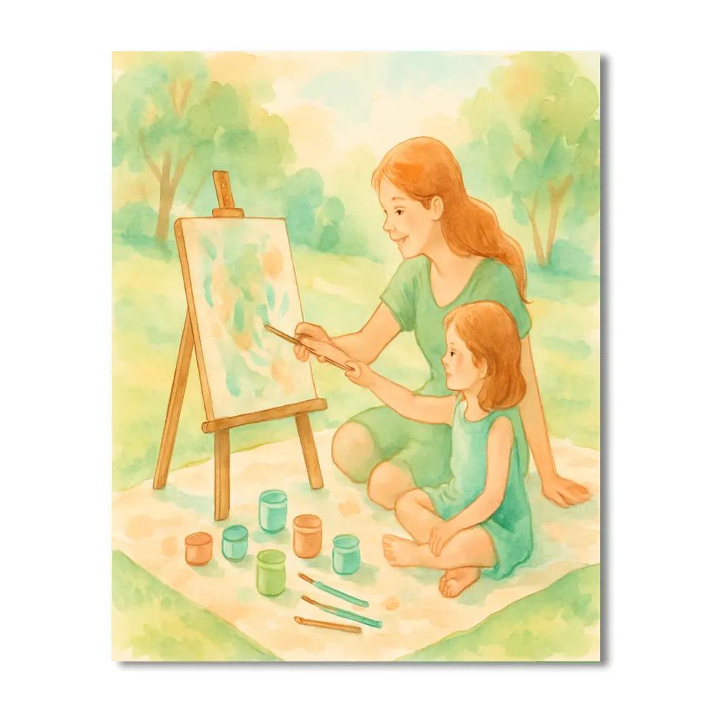 Picnic Blanket Painting Painting by numbers kit