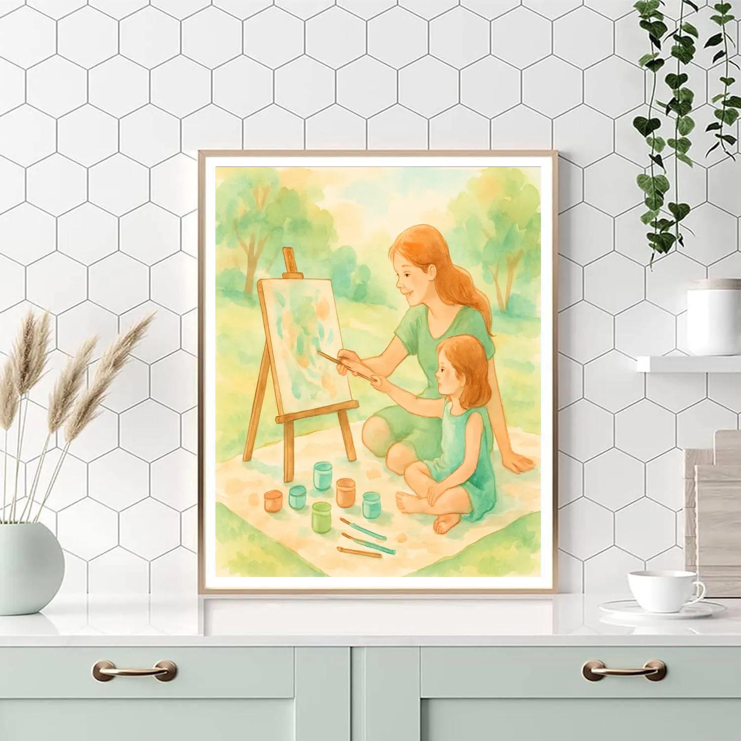 Picnic Blanket Painting Painting by numbers kit