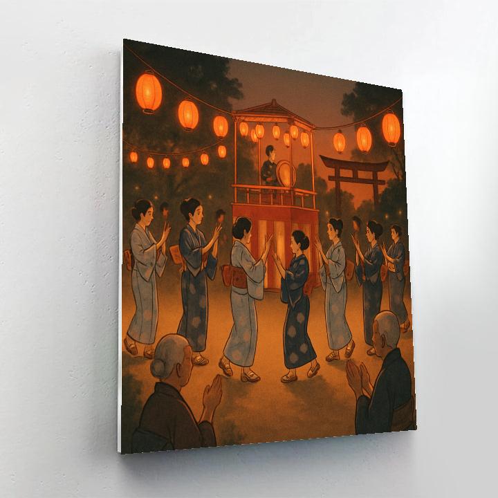 Obon Bon Odori Circle Painting by numbers kit