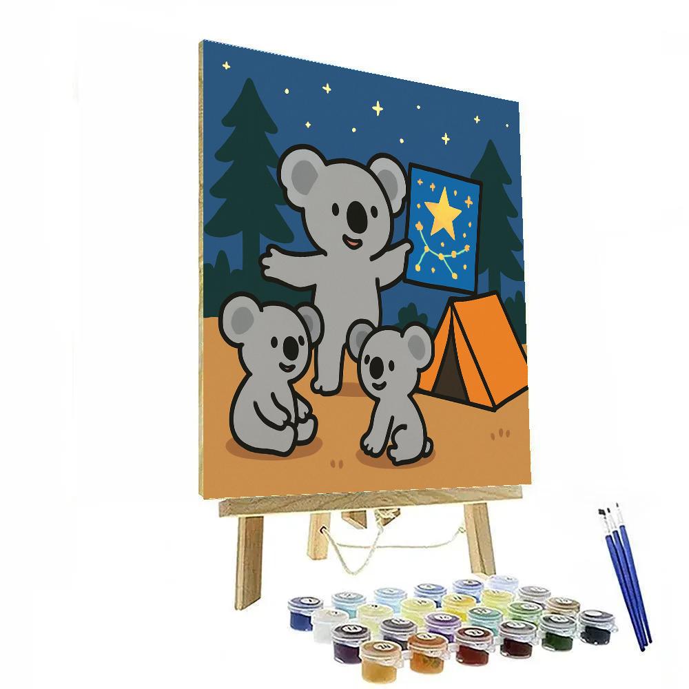 Comet Koala Science Camp paint by color