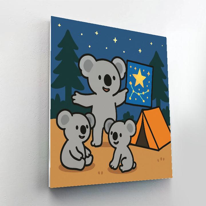 Comet Koala Science Camp paint by color