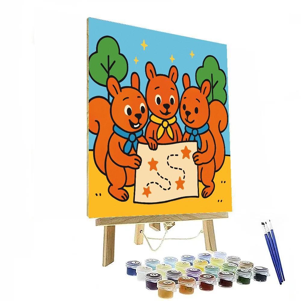 Stellar Squirrel Scouts Numbered painting kits