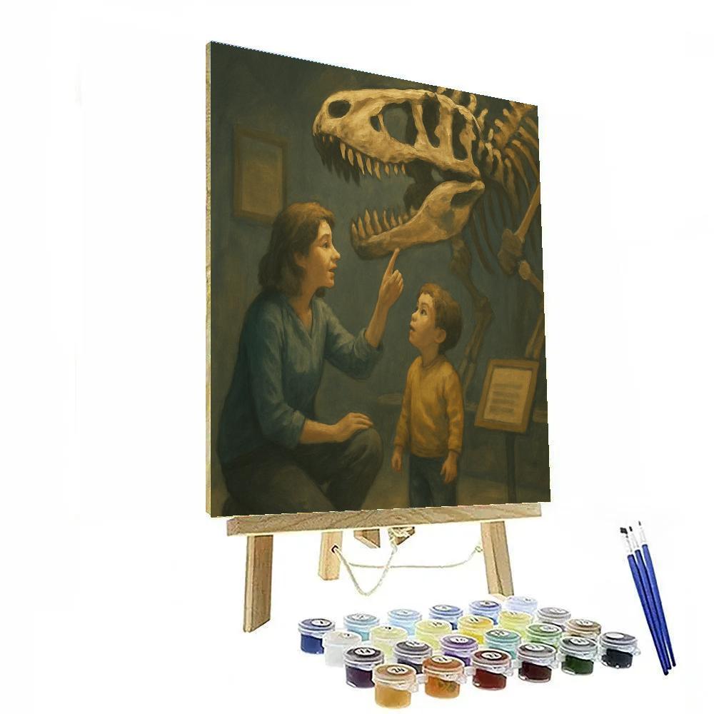 Museum Dinosaur Whisper paint by number