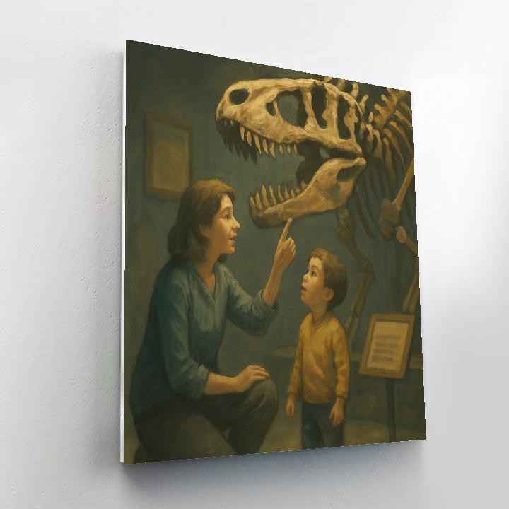Museum Dinosaur Whisper paint by number