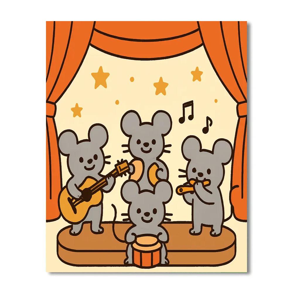 Meteor Mouse Band paint by number