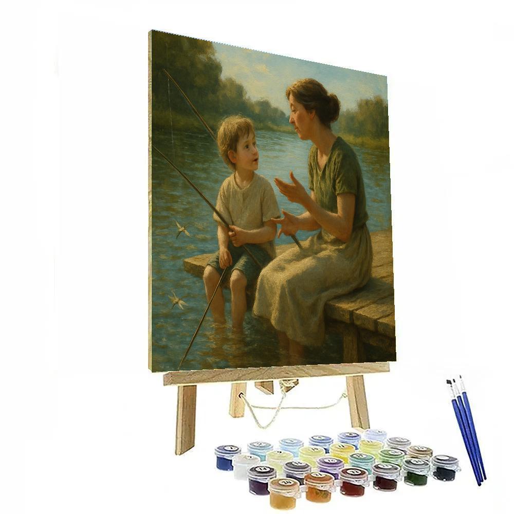 Fishing Pond Storytelling Number painting